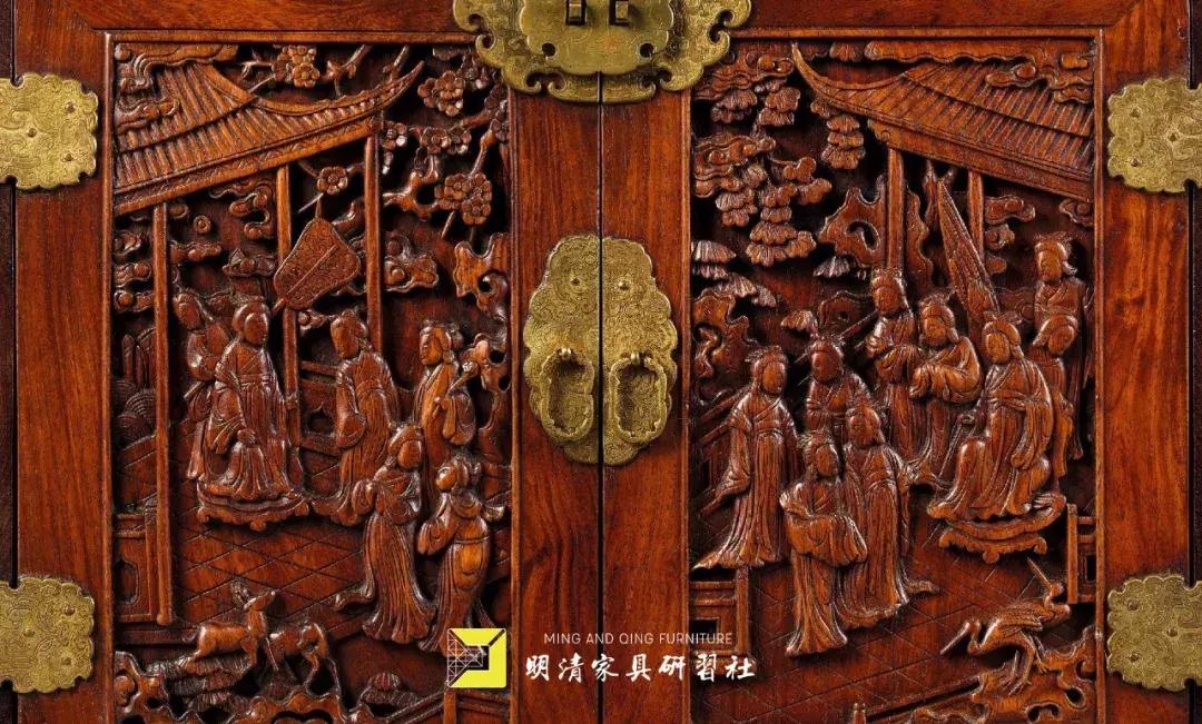 明清家具展厅灯光设计,明清家具铜蝙蝠配饰