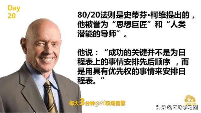 云略话职场|20掌控工作重心的8020法则