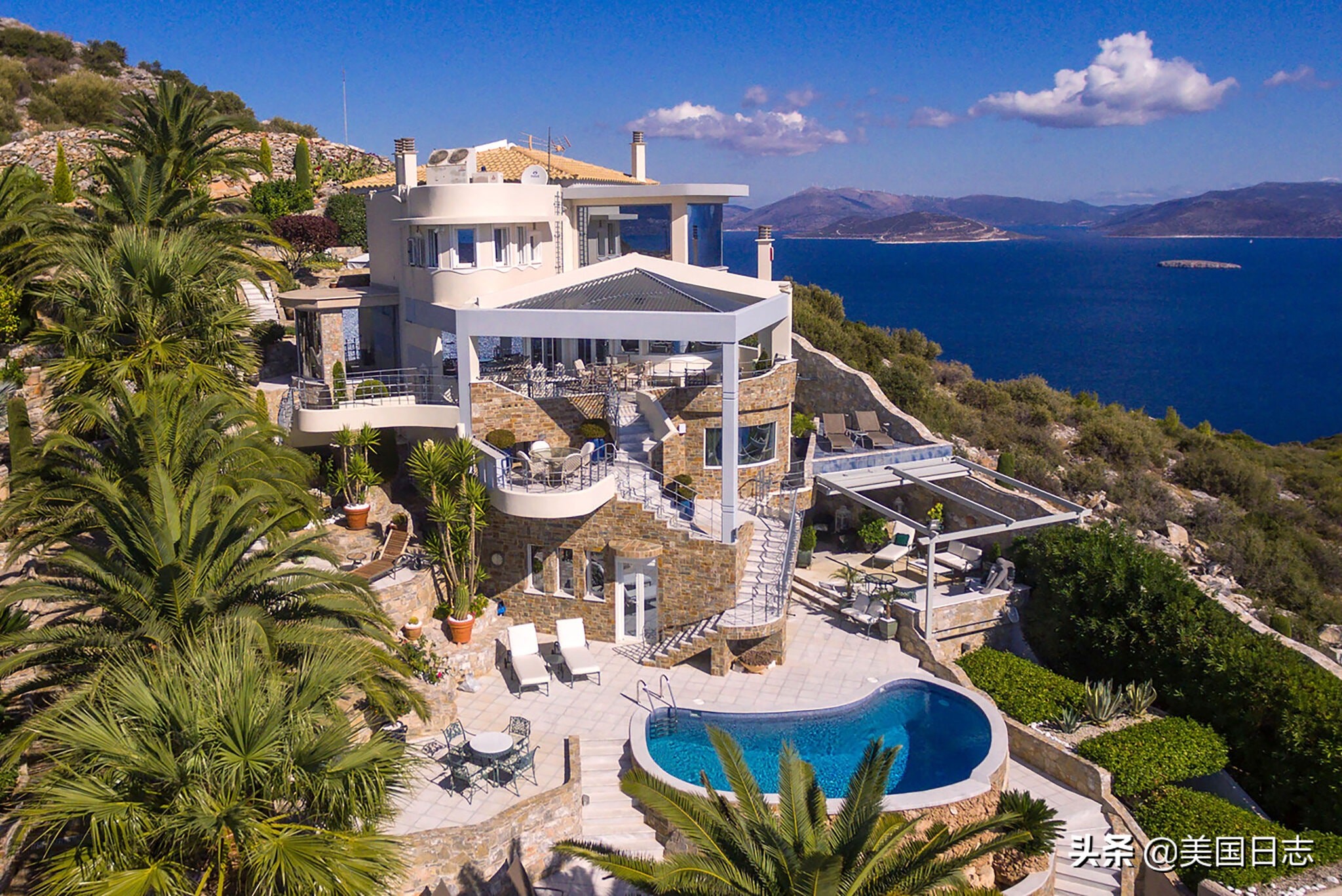 希腊1000万人民币房子,希腊爱琴海房产