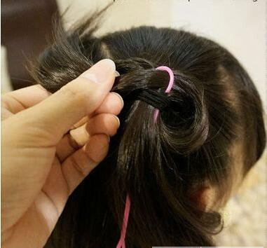 儿童编发中短发3-6岁蝴蝶结大发卡,儿童发型女孩编发简单视频教程