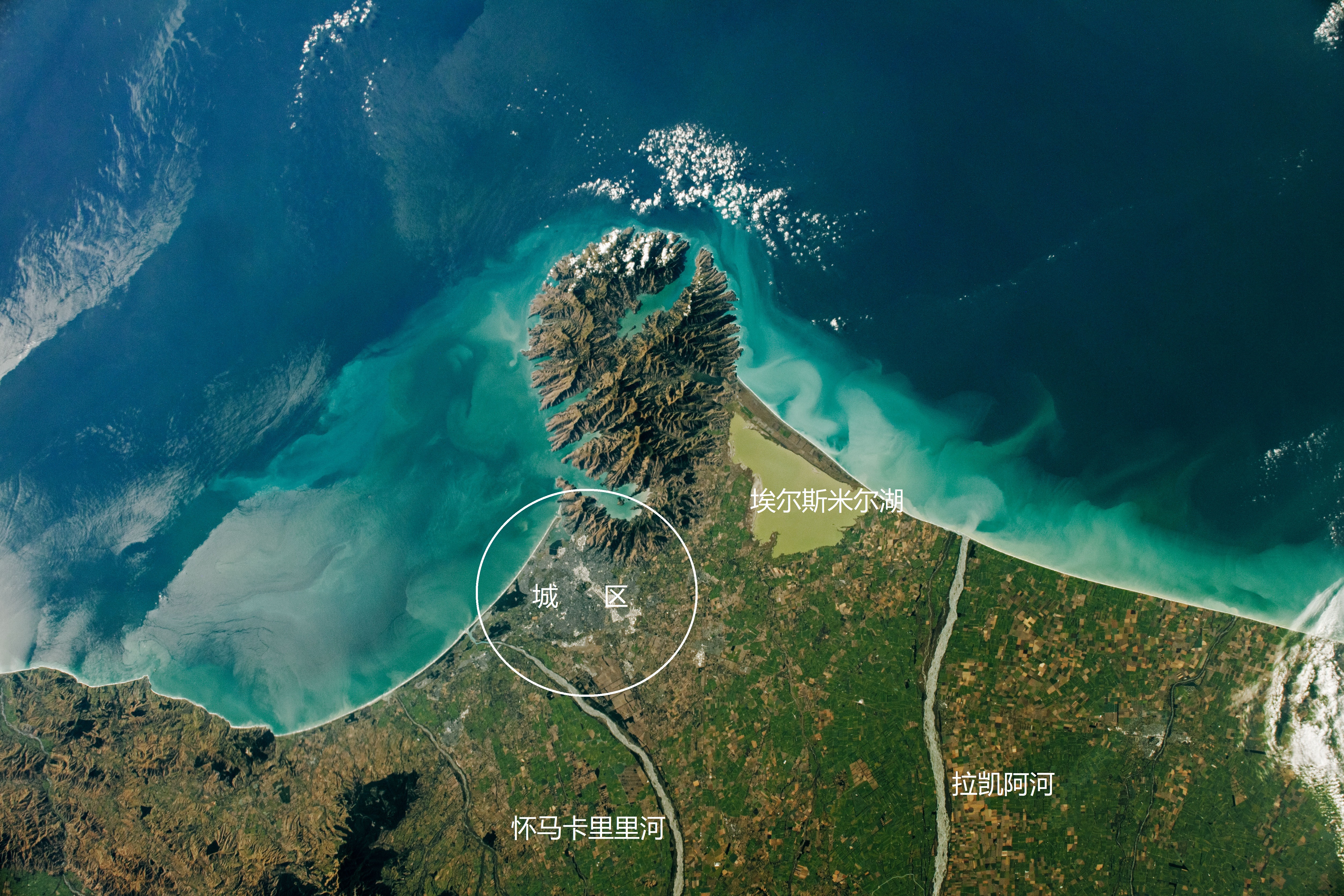 新西兰卫星城市地图,新西兰卫星地图高清