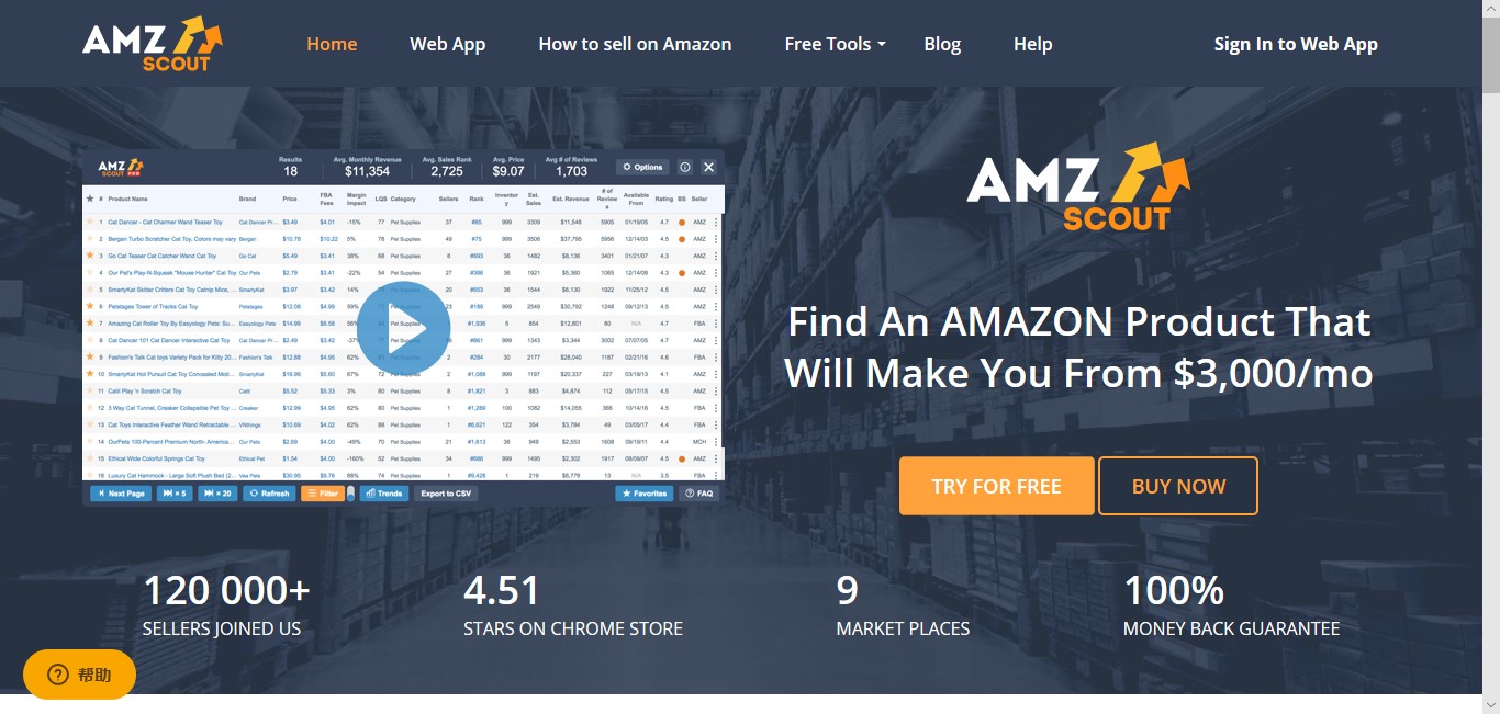 亚马逊选品工具前十名,推荐一款亚马逊选品工具