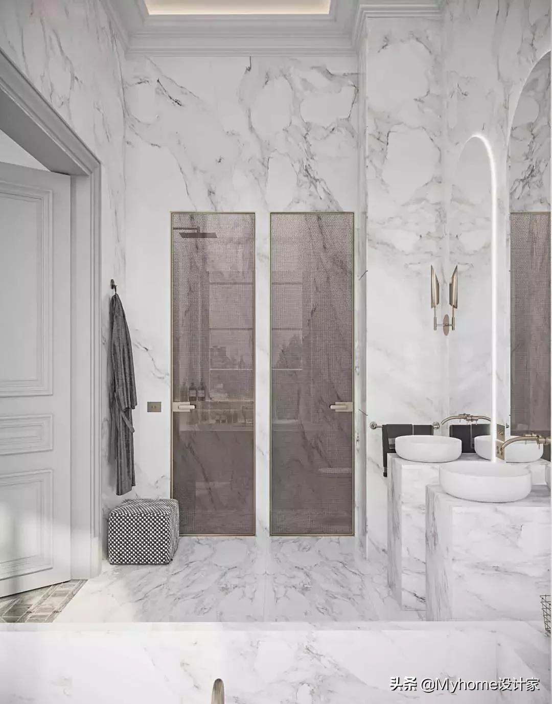 三分离卫生间怎么做实用效果图,6平方卫生间三分离装修效果图