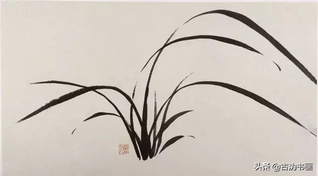 徐湛国画兰花技法教学,国画兰花入门技法