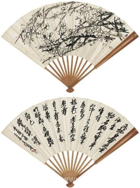 吴昌硕写意梅100幅,大师吴昌硕精品写意欣赏