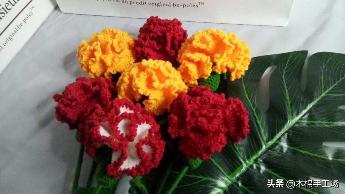 教师节康乃馨编织,编织花束送妈妈