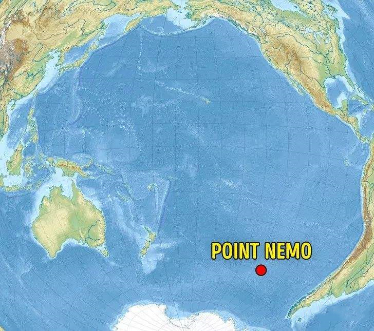 航天器的坟墓在太平洋的哪里,航天器墓地