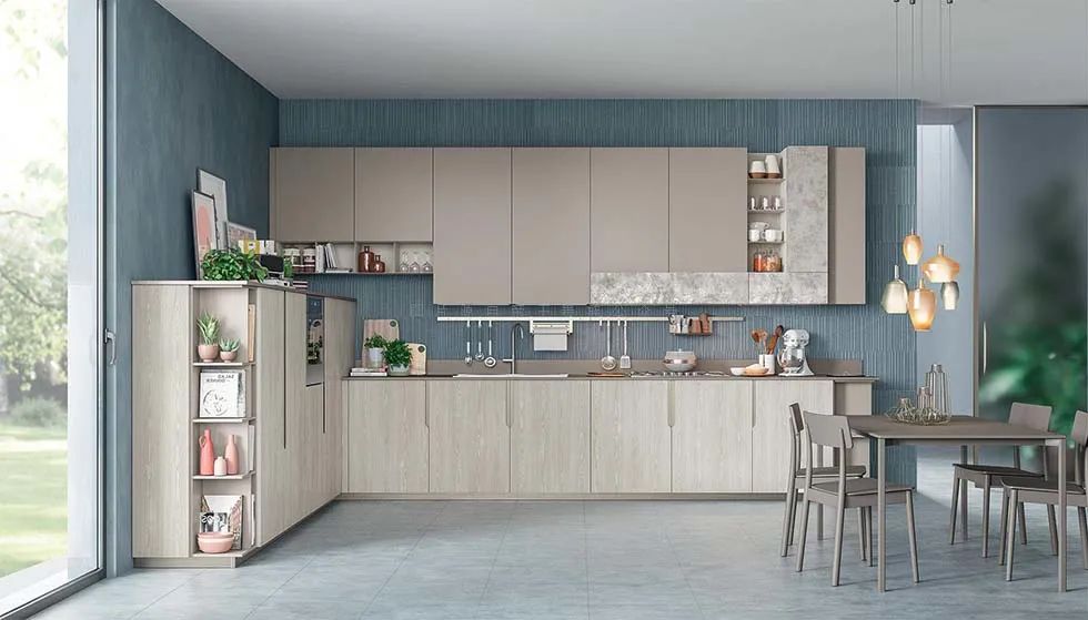 电视柜橱柜整面墙一体,橱柜厨边柜电视柜一体