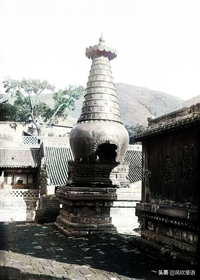 老照片1928年山西省五台山旧貌,忻州五台山影像