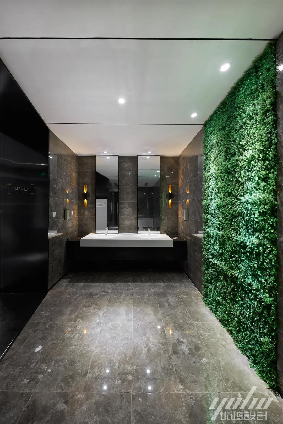 办公室植物墙装修,办公室装修什么墙最好