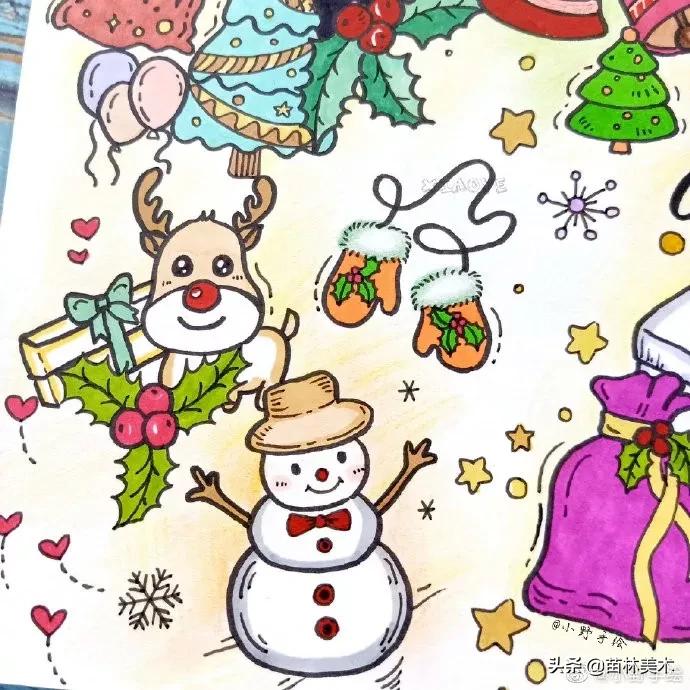 圣诞节的手抄报怎么画简单又好看,圣诞节美术手抄报