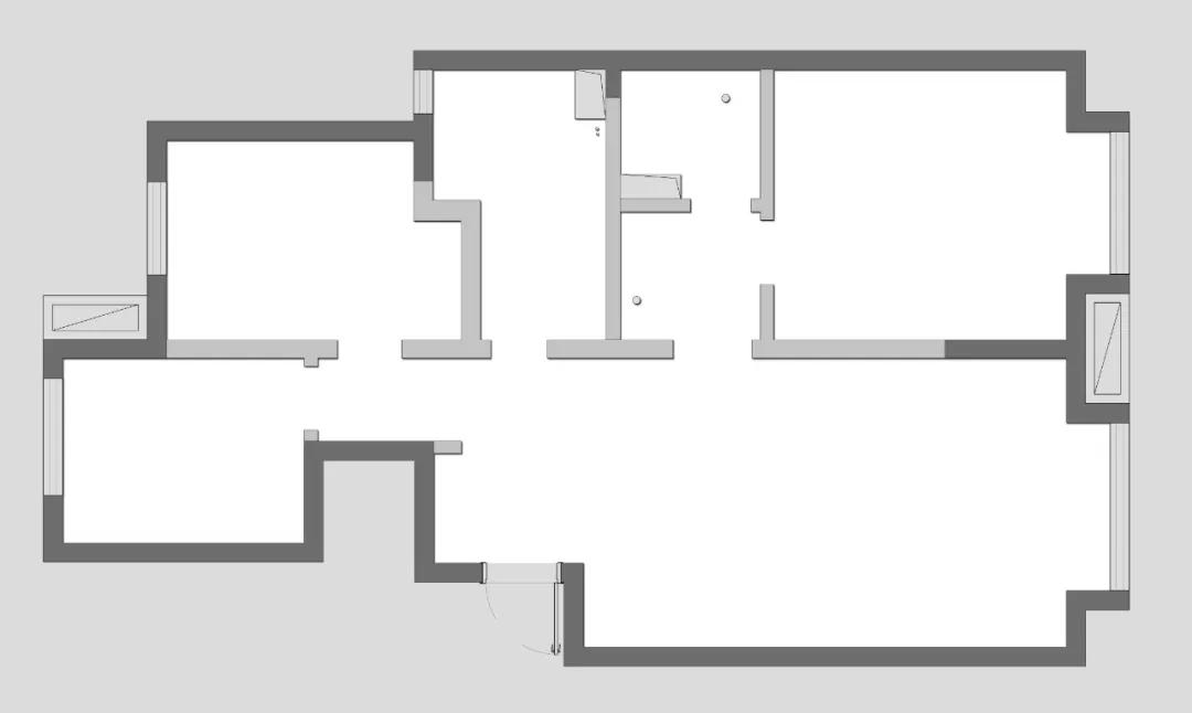 多功能开放式书房柜子,120平家庭隐藏式书房设计