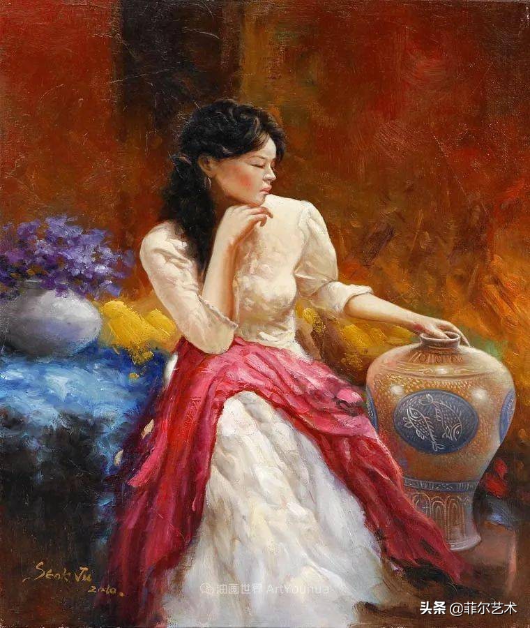 韩国画家朱世柱的作品非常出色，温暖、音乐和神秘