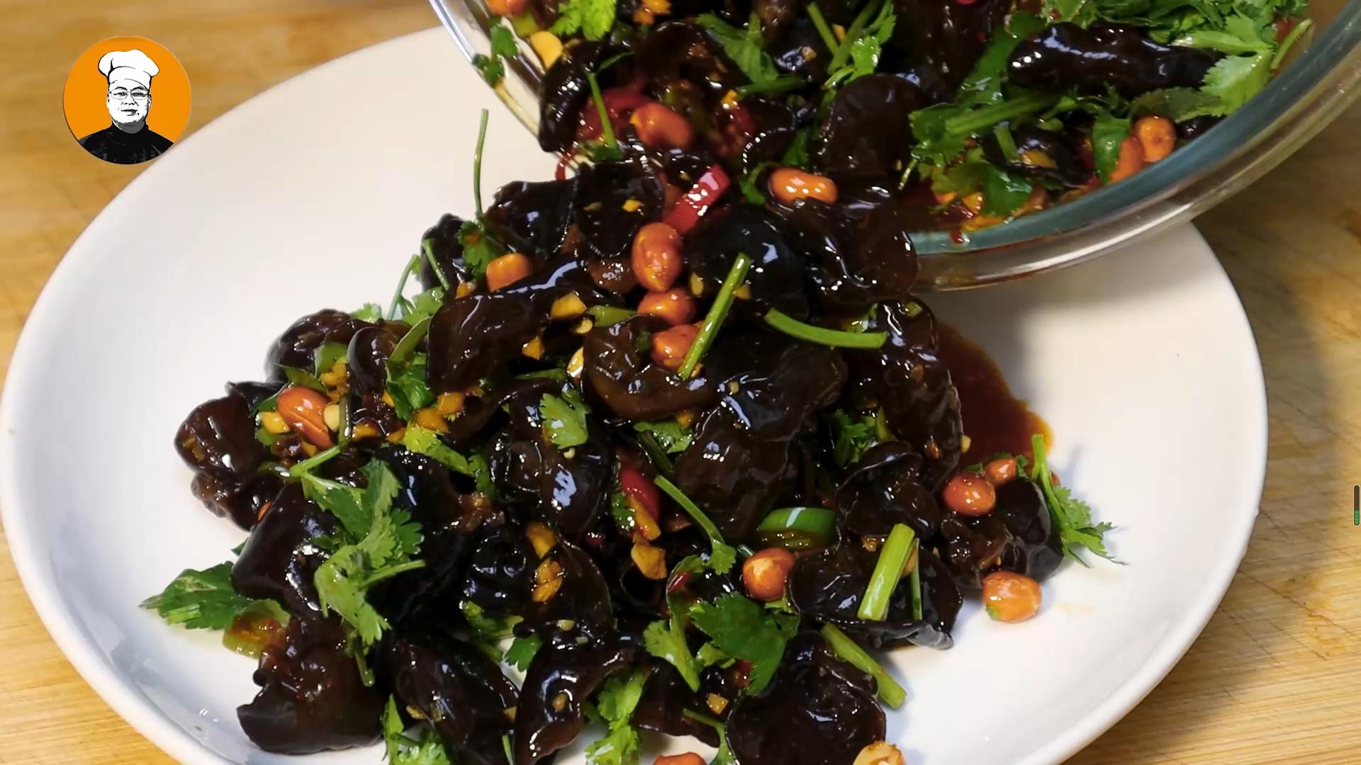 正宗凉拌木耳怎么做最好吃,清爽好吃解馋的凉拌木耳菠菜