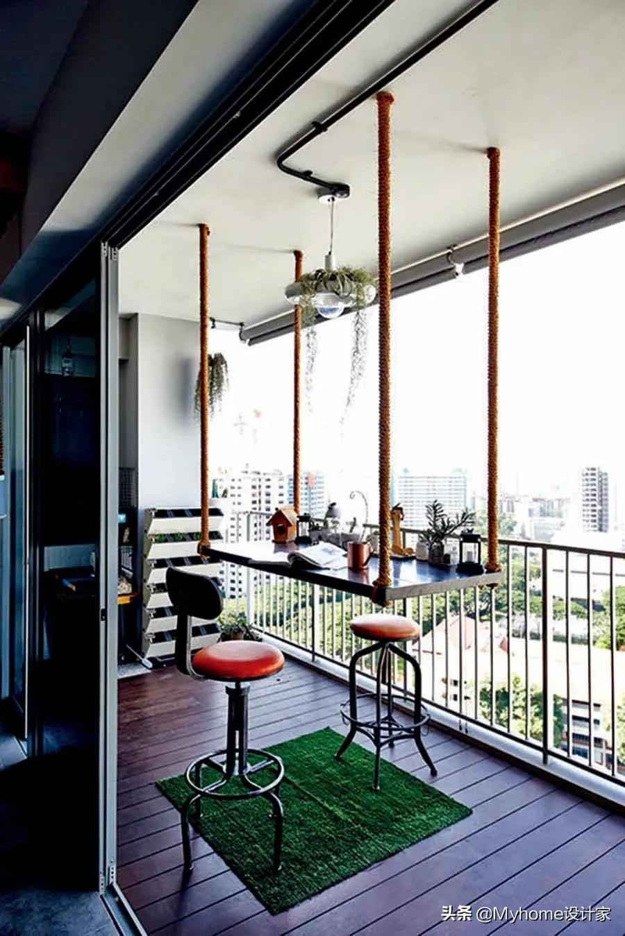 超好看的阳台装修,8米长超长阳台怎么装修好看