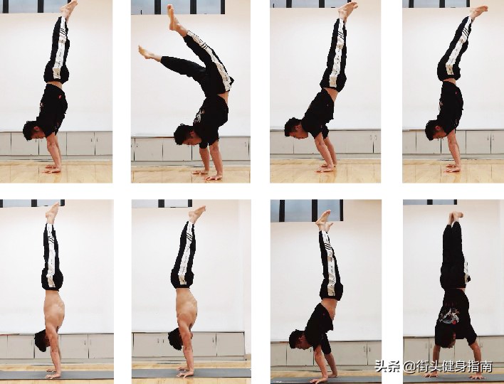 倒立教学不跪下,学几步就能教会你倒立