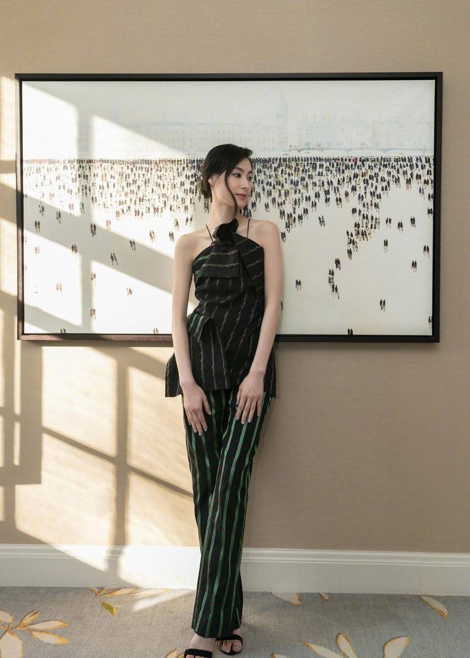 梁洛施最新时装秀,梁洛施时装周照片