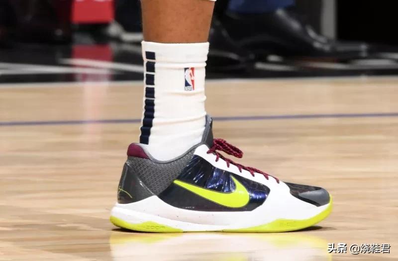 开拓者格兰特上脚,球星上脚球鞋aj36日落