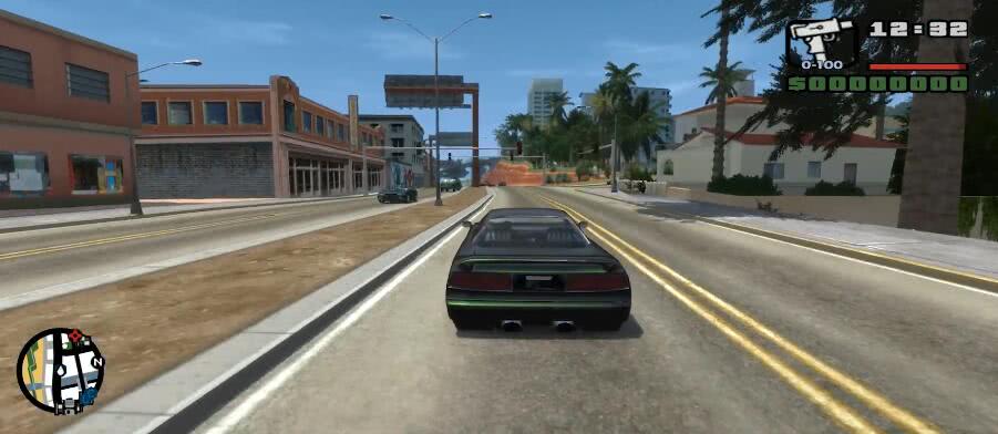 用性能怪兽体验《GTASA》重置版,CJ的手终于分开了!