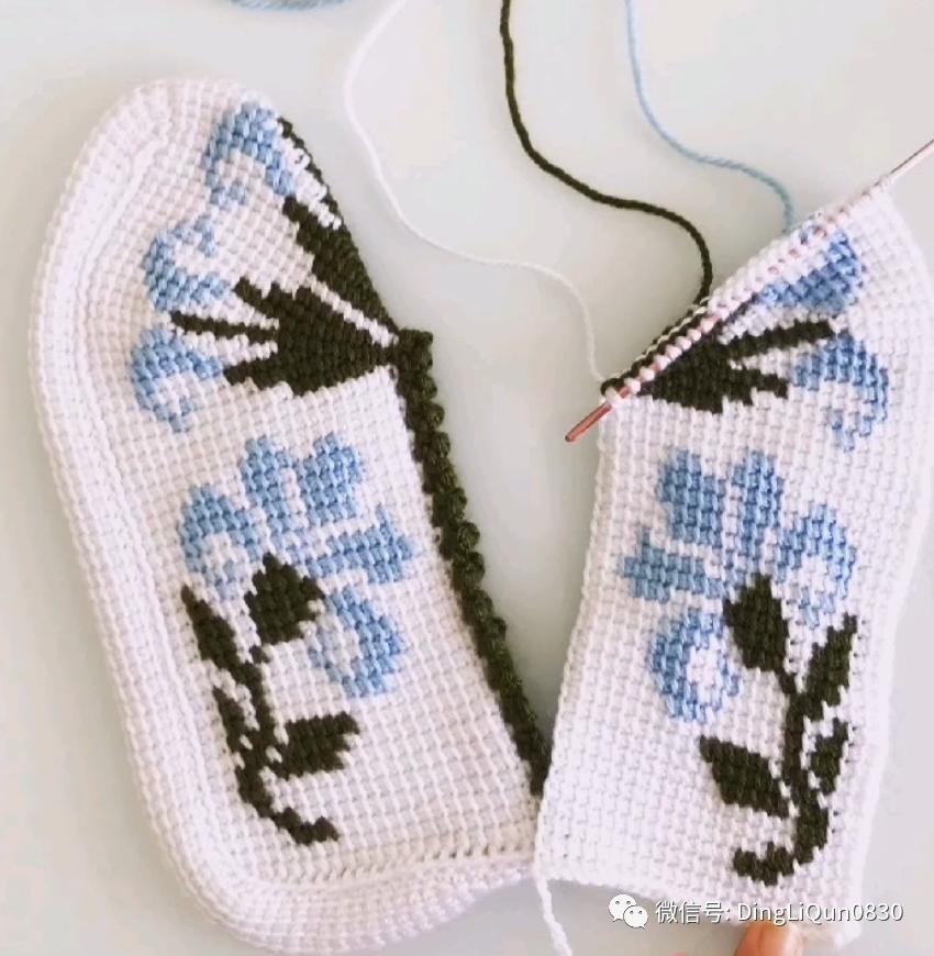 波西米亚风手工编织鞋子,针织作品50款