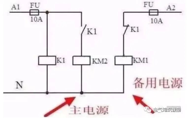 双电源自动切换开关电源视频教程,双电源自动切换电路原理及原理图