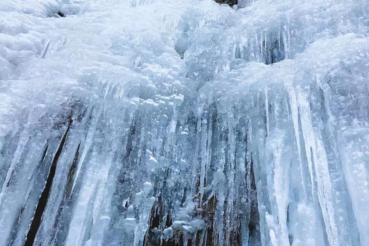 山西通天峡景区冬季旅游,这不是冰岛是山西通天峡