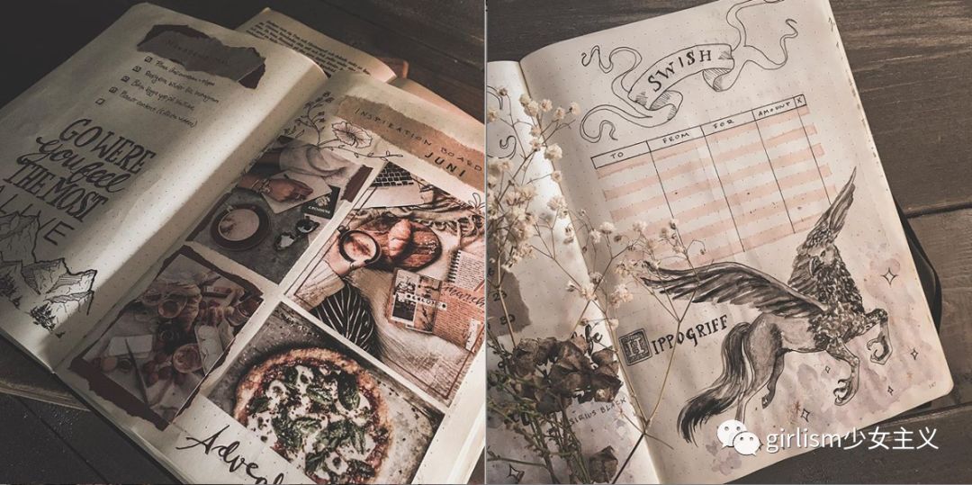 少女色系手帐素材,少女风格简单手帐教程用贴纸