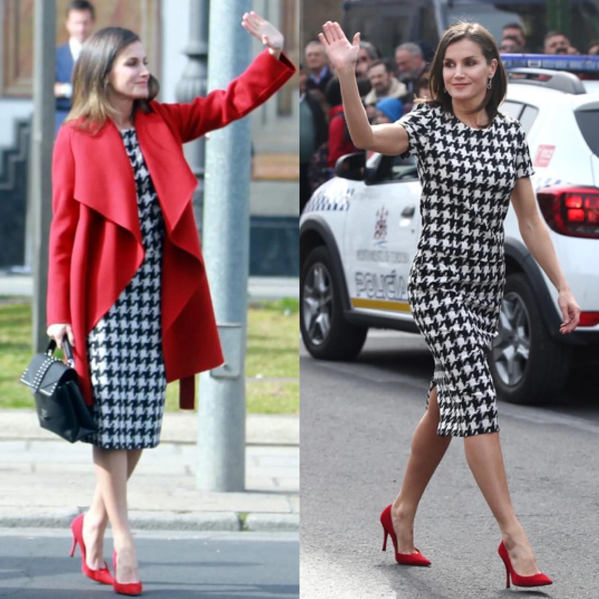 莱蒂齐亚王后黑色大衣图,莱蒂齐亚王后大衣搭配