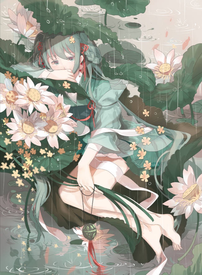 古代古风壁纸大全,二次元壁纸之绿衣佳人