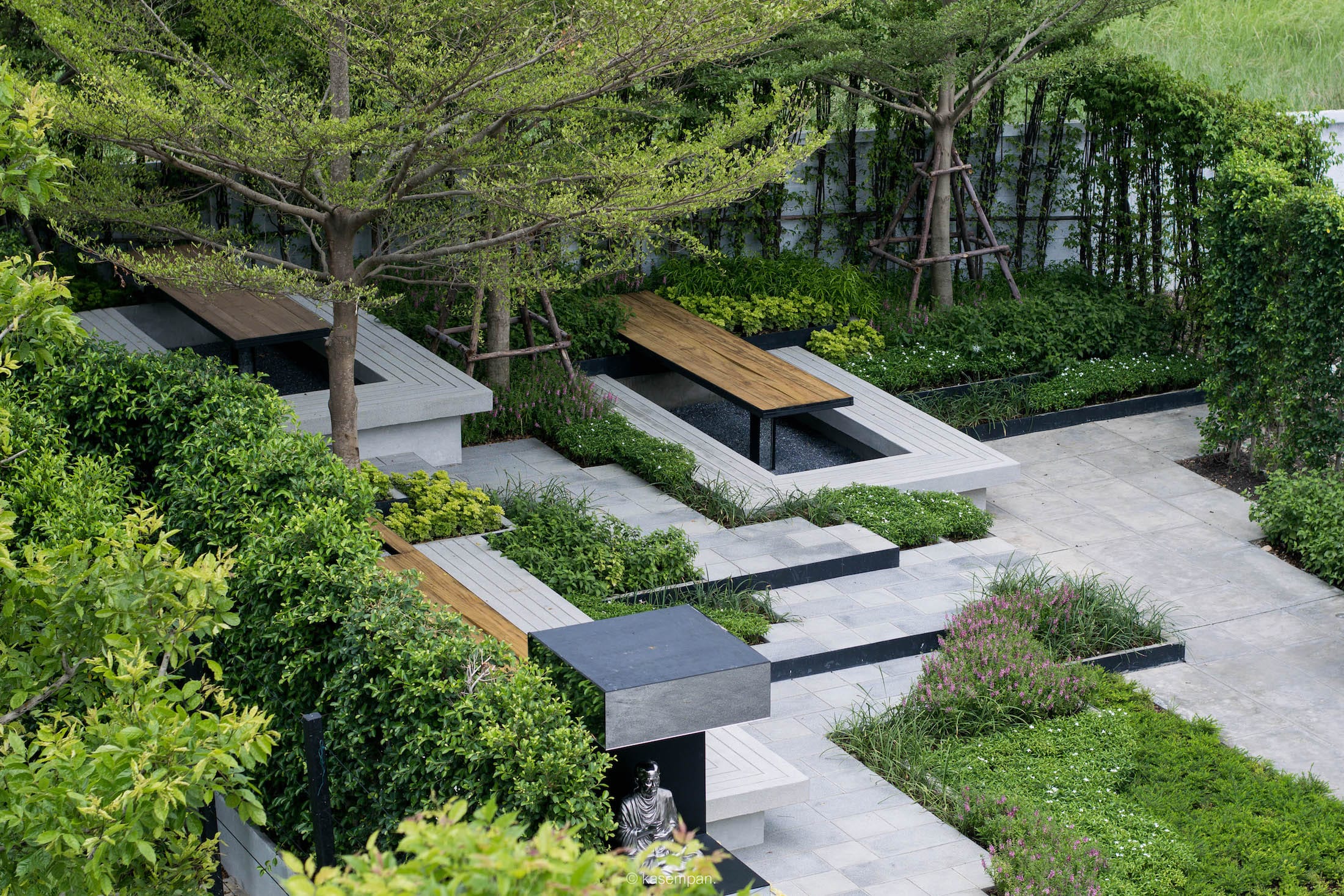 曼谷像素大厦住宅,泰国的绿色房子