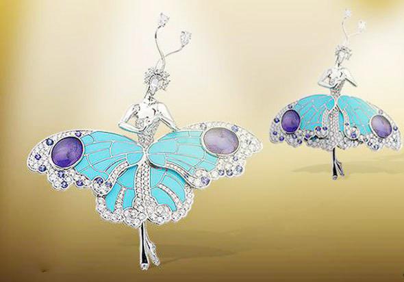 vancleefarpels梵克雅宝日月星辰手表,vancleefarpels梵克雅宝四叶草白色