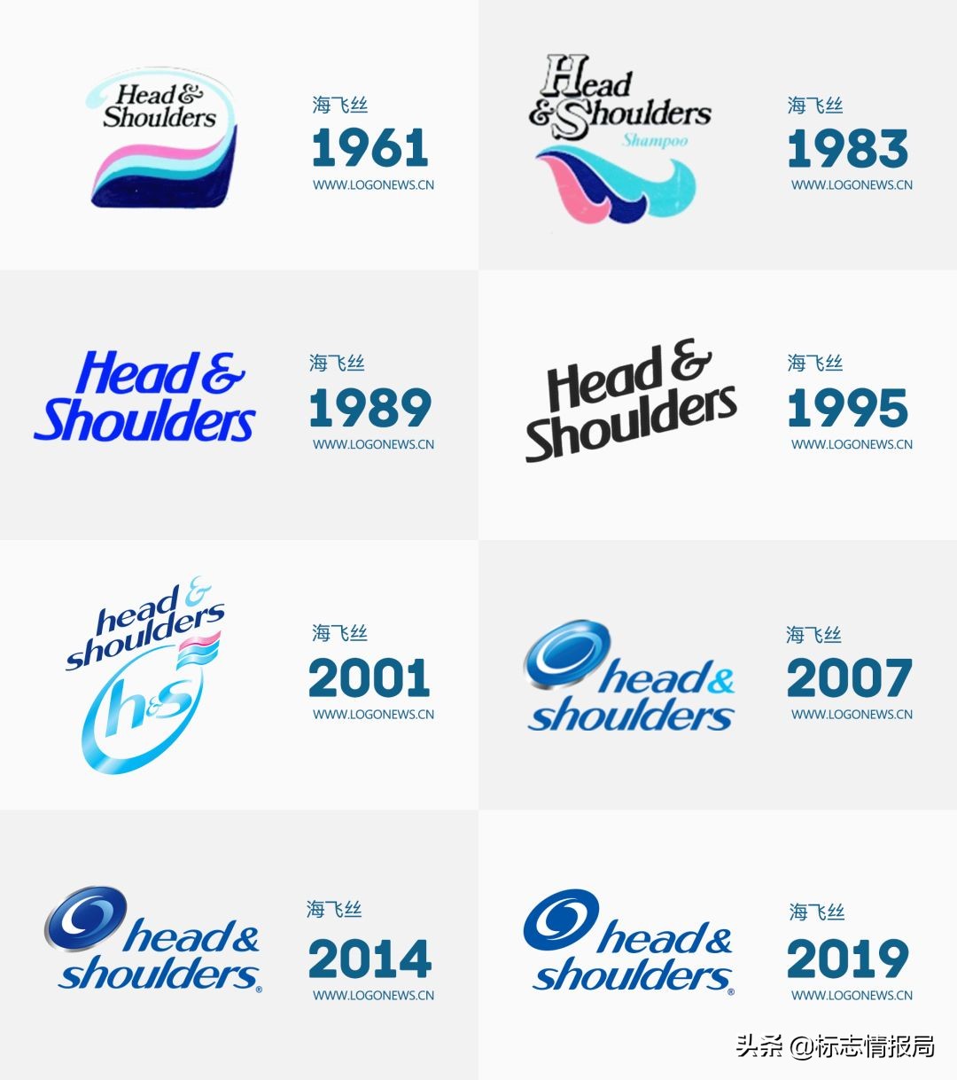 海飞丝90年代logo,海飞丝logo演变