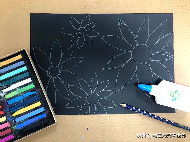 蜡笔油画棒画法,超简单的油画蜡笔素材教程