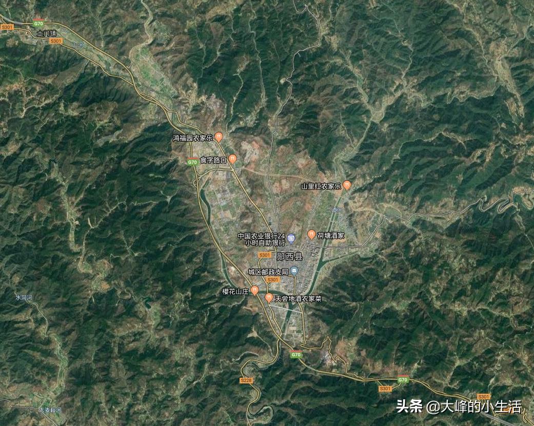 湖北十堰市城市全貌,十堰几个区分布图