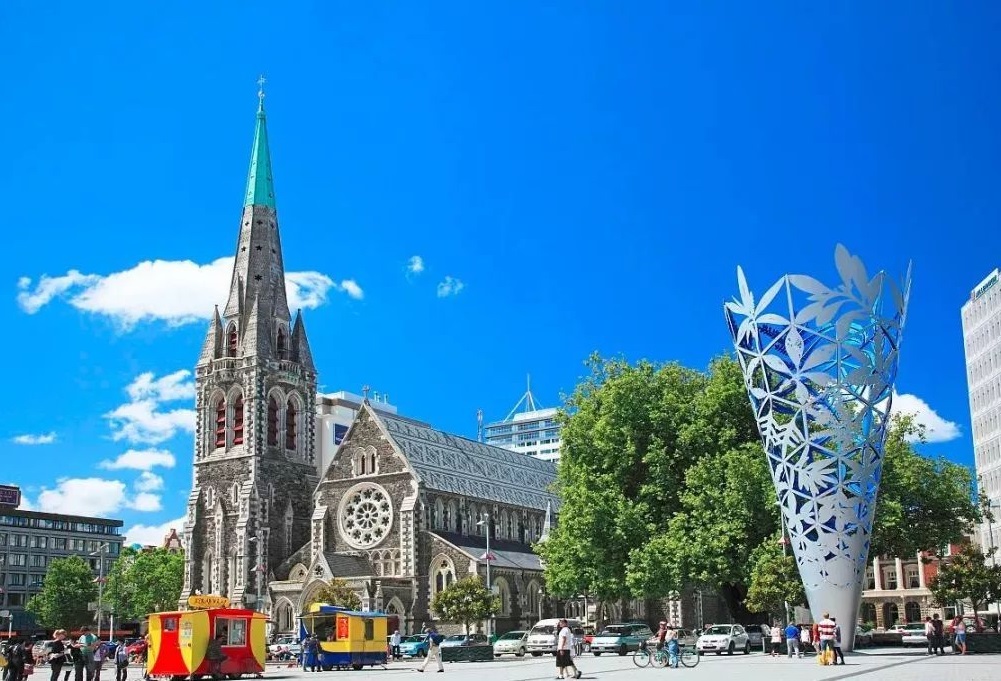 基督城新西兰地图,新西兰基督城克赖斯特彻奇