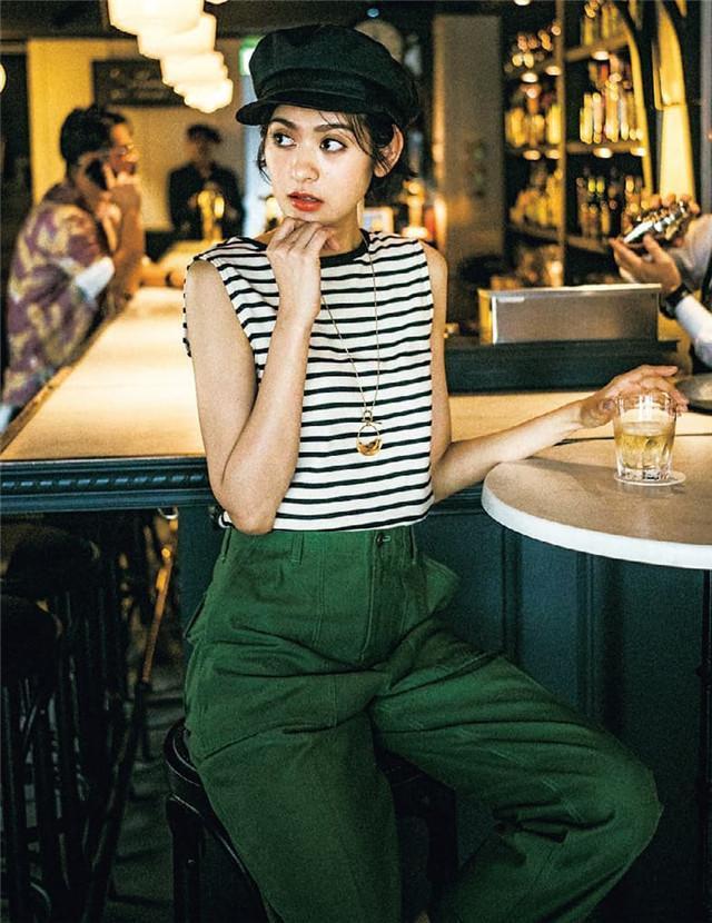 日系小帽子搭配,春夏季女神们必备搭配帽子