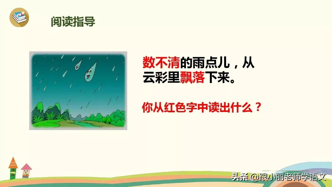 一年级语文雨点儿教学视频,一年级语文第八课雨点儿同步解析