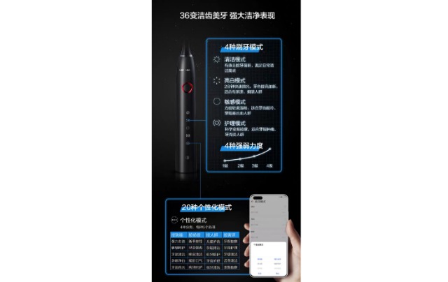 华为智选电动牙刷和力博得,华为智选力博得智能声波牙刷拆解