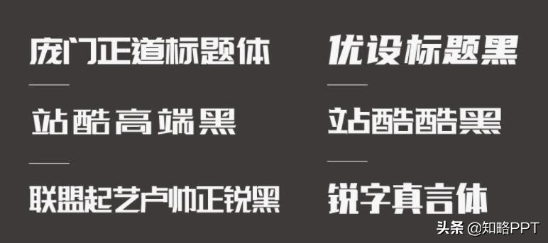 PPT字体进阶（第一期），摆脱字体选择困难症，重新认识黑体字