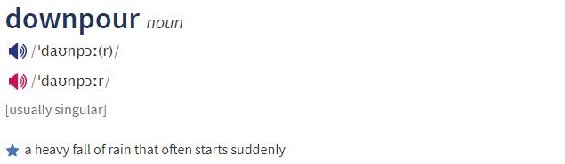 瓢泼大雨英文怎么说,滂沱大雨用英语怎么说