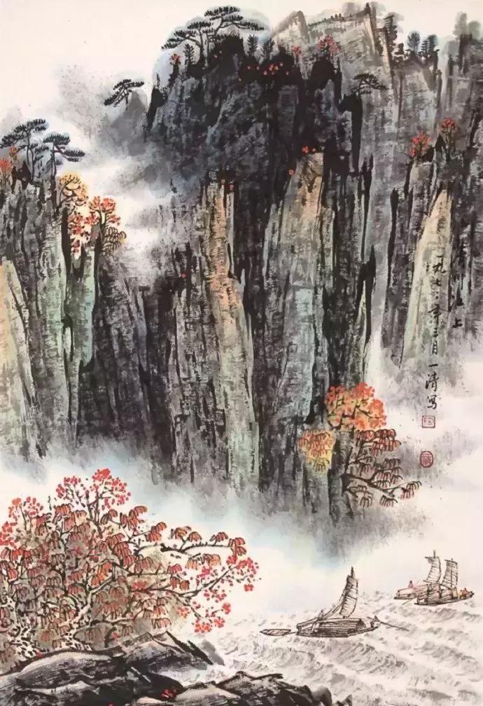 一组高清唯美的山水画收藏欣赏,美国大都会收藏明清山水画欣赏