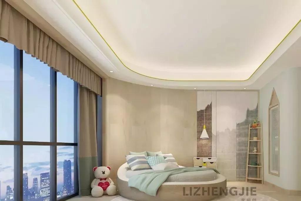 现代港式轻奢大平层设计效果图,港式轻奢大宅