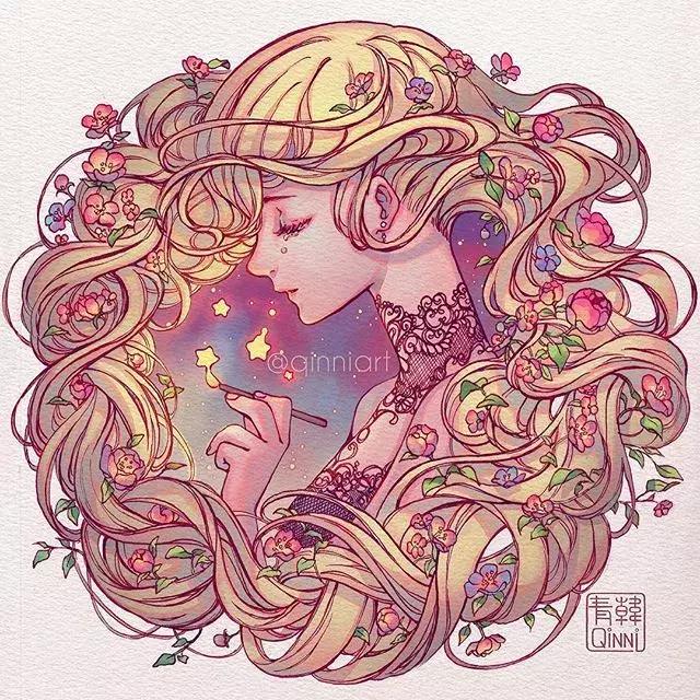 一个经历三次心脏手术，却依旧坚强，用水彩把伤痛化作星辰的女孩