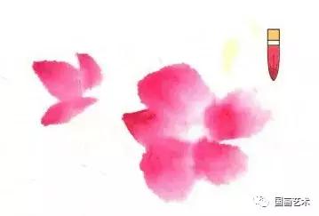 教你画好5个瓣!从笔尖到笔根画好桃花,这样画真的太简单了!