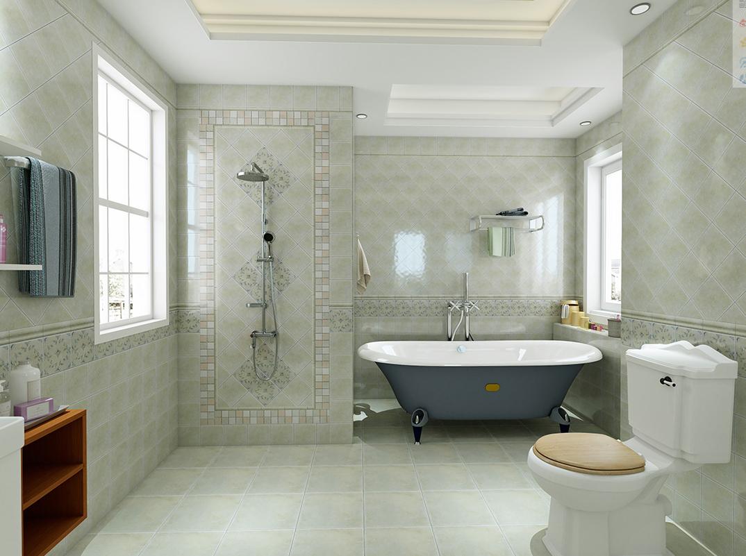 现代简约风用什么瓷砖,浅灰色瓷砖的简约风效果图