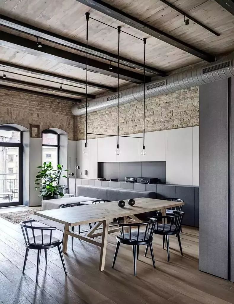 100种客厅设计,客厅餐厅一体餐厅设计风格