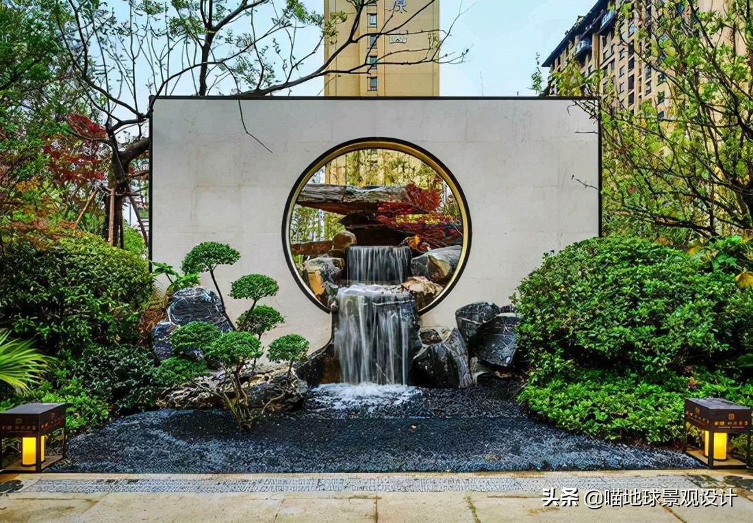 十个绝美别墅庭院墙设计,别墅边户庭院景观设计效果图