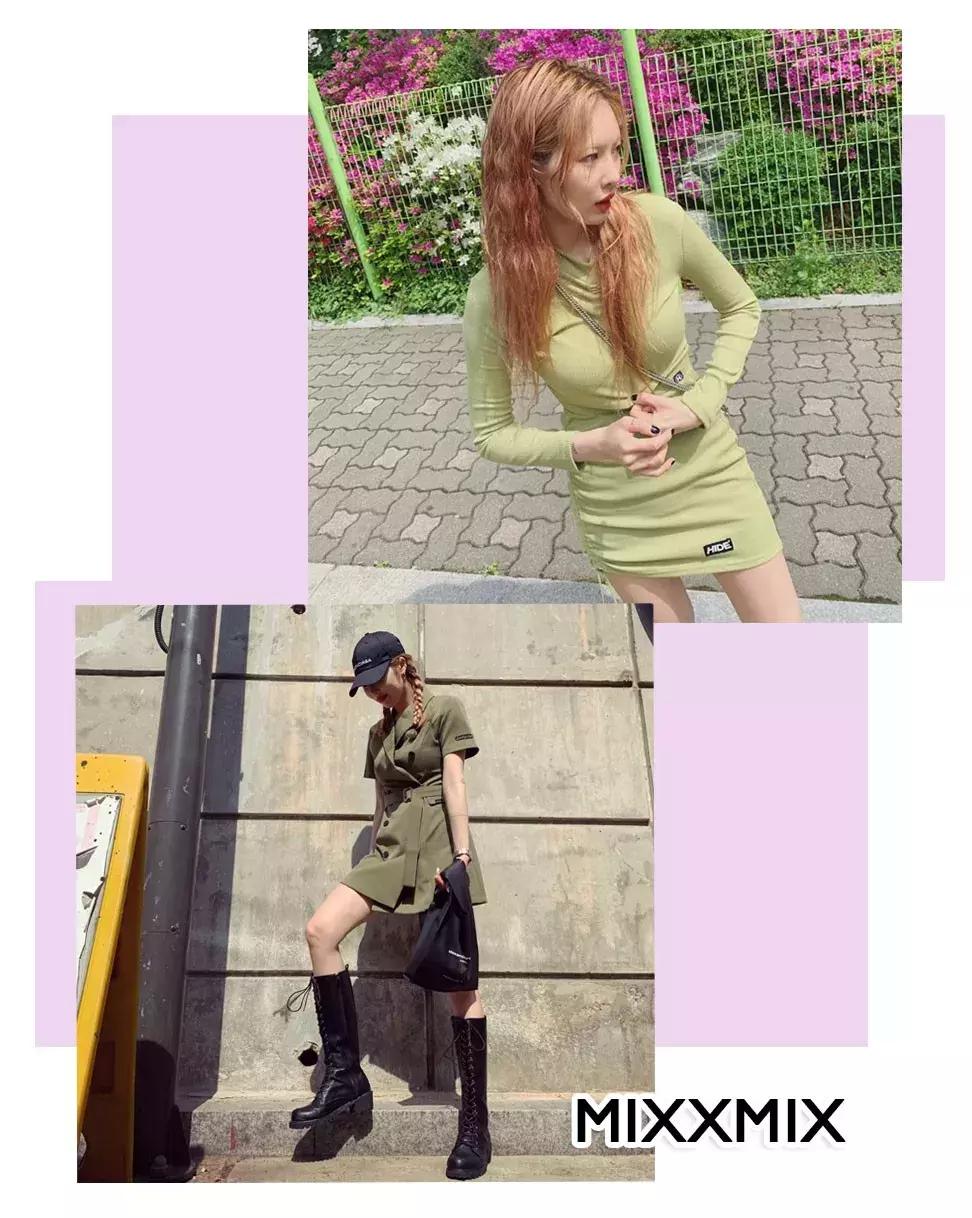 泫雅jennie条纹针织衫,泫雅私服小红鞋