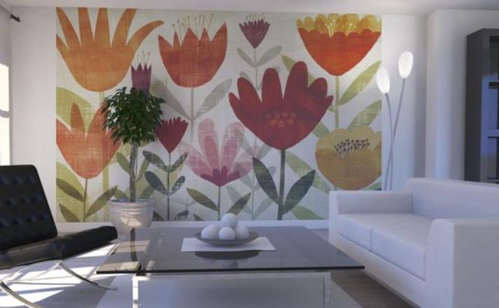 室内墙绘怎么画投影,室内墙绘设计大全