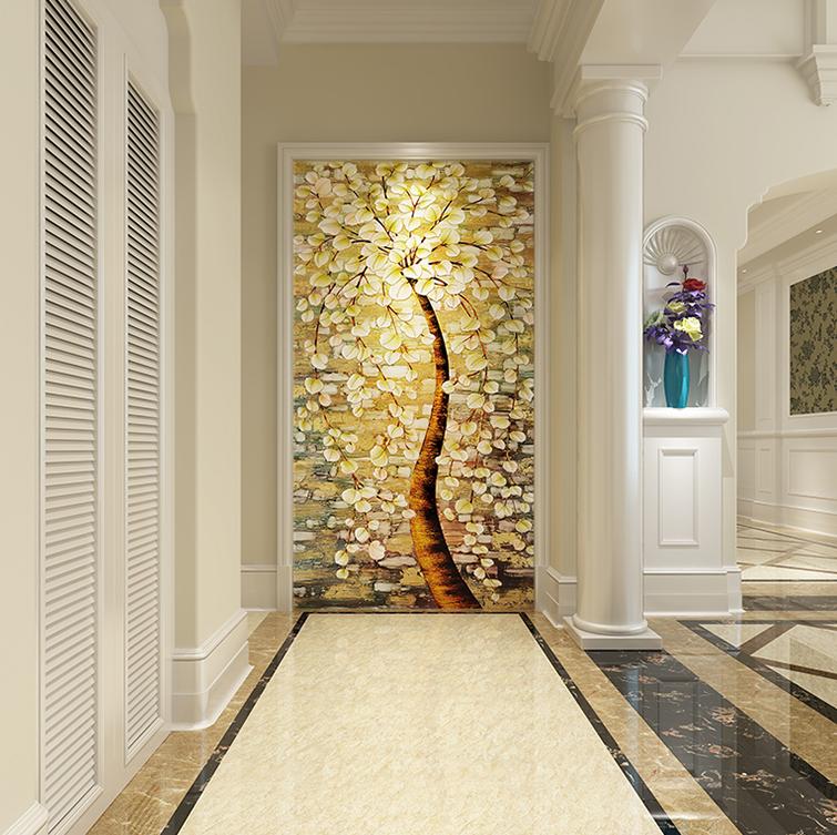 玄关墙瓷砖拼花图案,玄关背景墙大理石瓷砖效果图